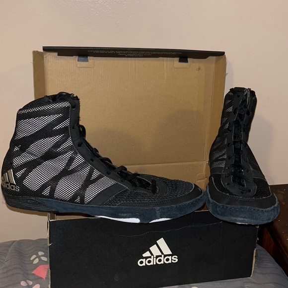 adidas Other - Adidas Pretereo III black wrestling shoes size 9